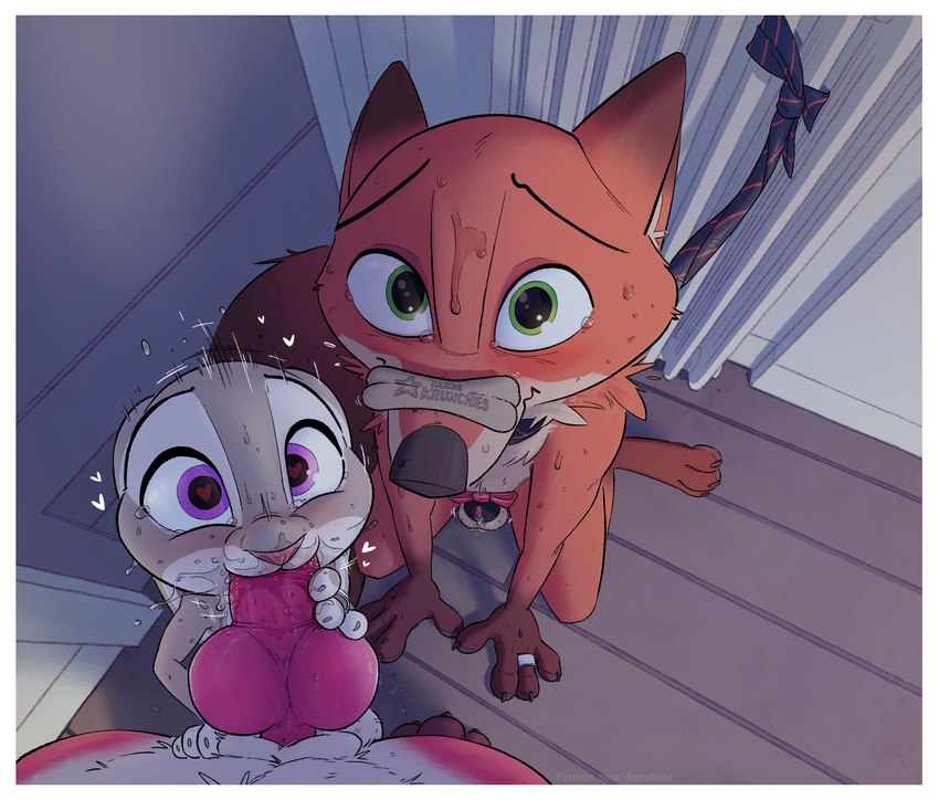 Judy Hopps, Nick Wilde, And Owen (zootopia And Etc) Created By Amadose |  Yiff-party.com