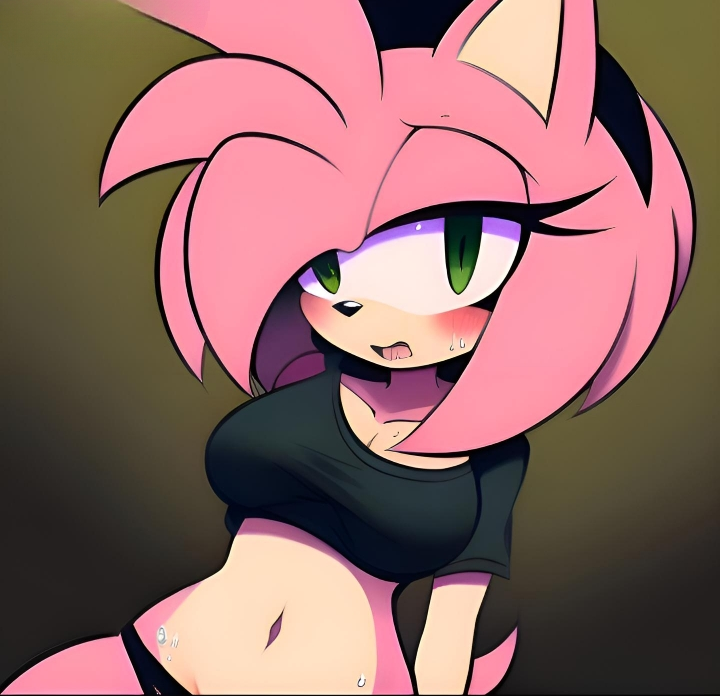 Furry Porn Amy Rose Big - AI Generated: \