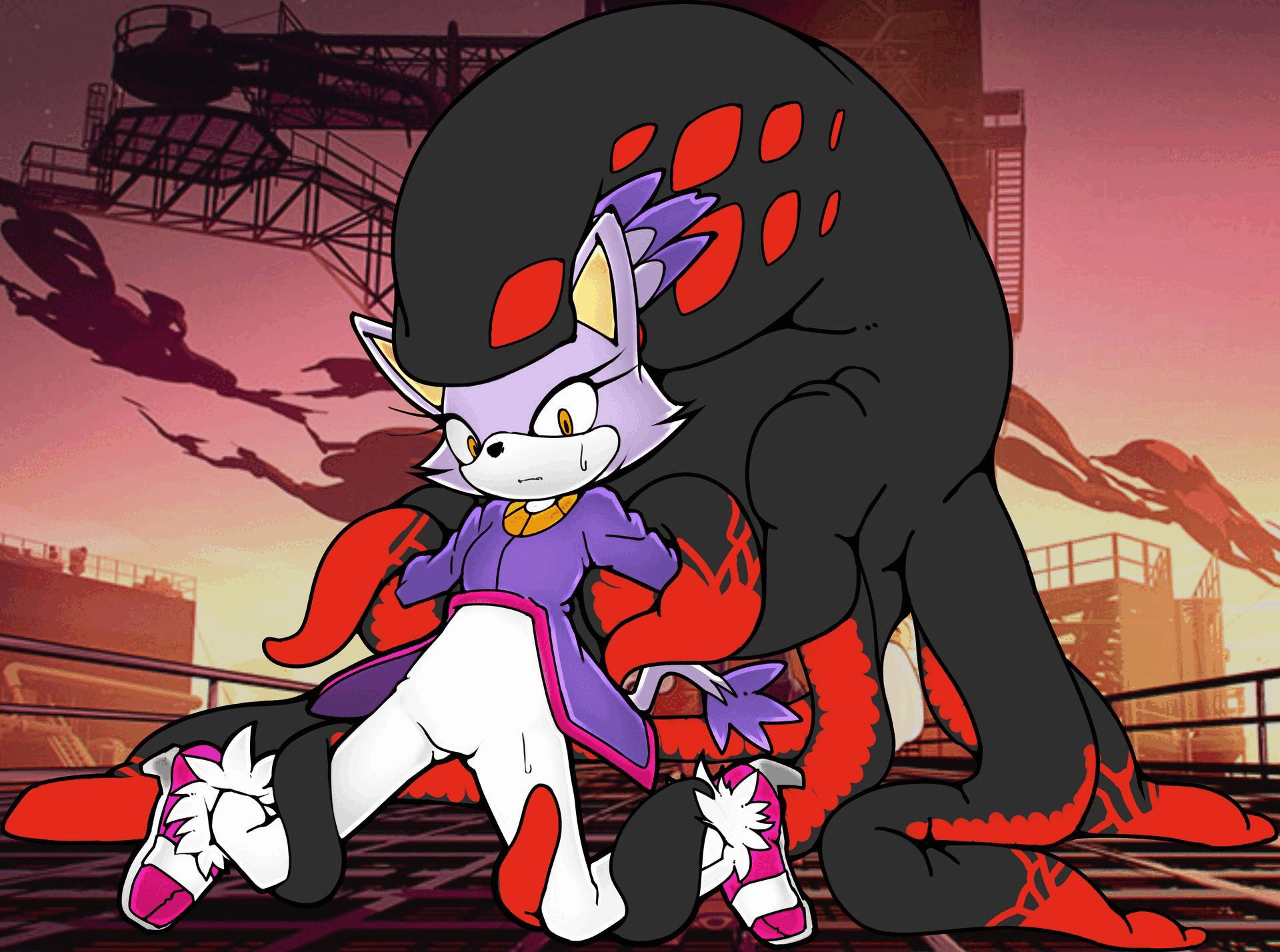 blaze the cat, doom morph shadow, and shadow the hedgehog (sonic the hedgehog (series) and etc) created by katakoto tktk | Yiff Party blaze the cat, doom morph shadow, and shadow the hedgehog (sonic the hedgehog (series) and etc) created by katakoto tktk