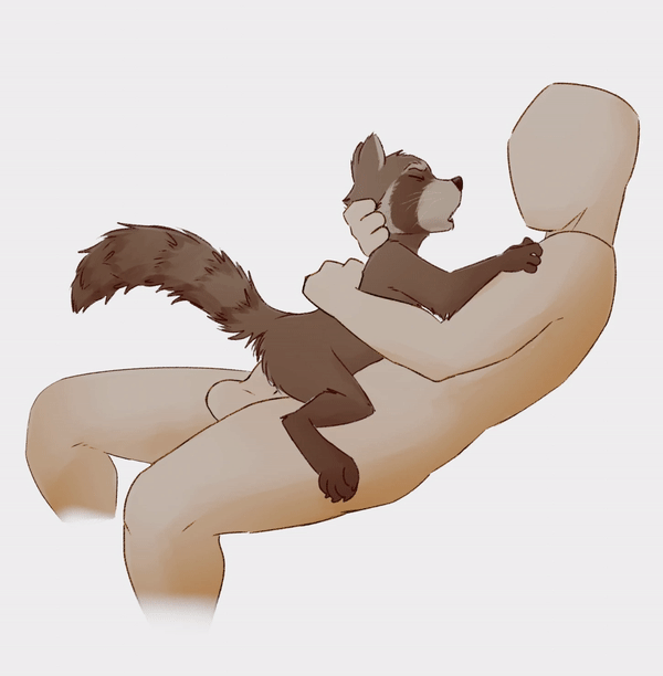 anon and rocket raccoon (guardians of the galaxy and etc) created by iztli and rasterraccoon